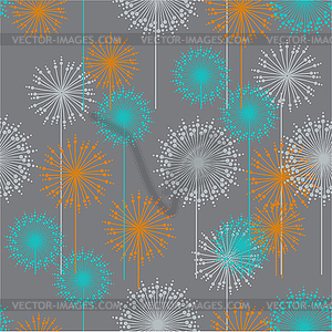 Vintage floral pattern in pastel colors - vector image