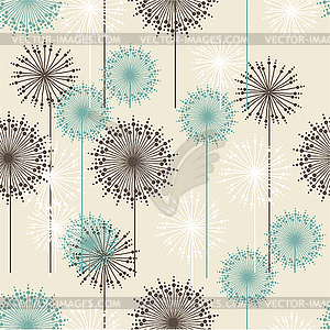 Vintage floral pattern in pastel colors - vector clipart