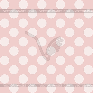 Seamless polka dot vintage pattern - vector clip art