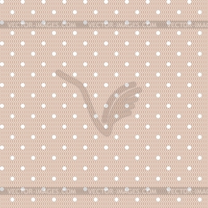 Seamless polka dot vintage pattern - vector clipart