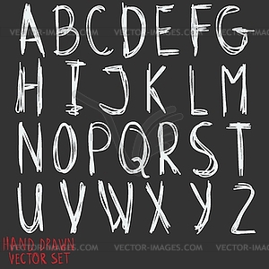 Alphabet letters. by inc - vector image