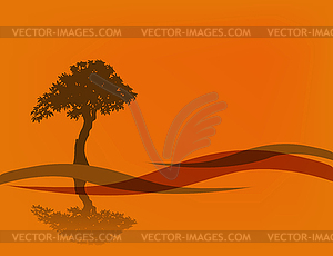 Beautiful abstract fon.Siluet wood - vector EPS clipart