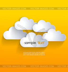 Network clouds - vector clipart