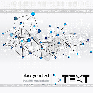 Molecule And Communication Background - vector clipart