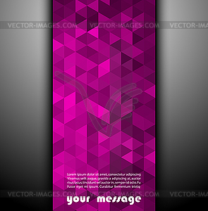 Abstract template background with triangle shapes - vector clipart