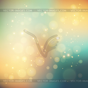 Abstract holiday light background with bokeh - vector image
