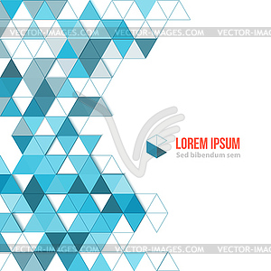 Abstract polygonal triangles poster - vector clip art