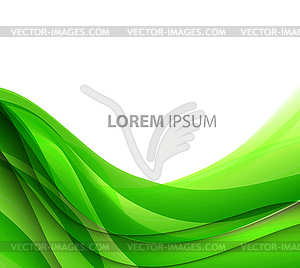 Abstract curved lines background. Template - vector image