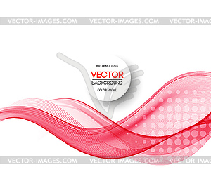 Abstract curved lines background. Template - vector EPS clipart