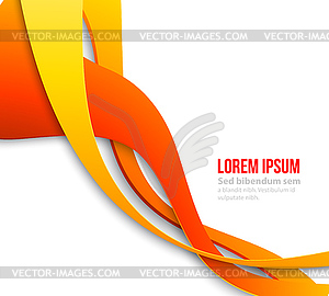 Abstract curved lines background. Template - vector clip art