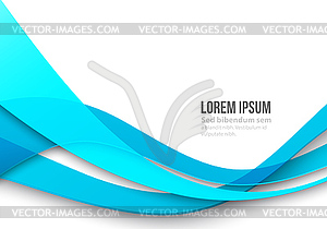 Abstract curved lines background. Template - stock vector clipart