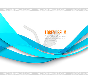 Abstract curved lines background. Template - vector image