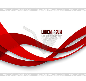 Abstract curved lines background. Template - vector clipart