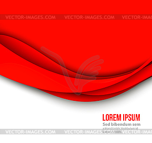 Abstract curved lines background. Template - royalty-free vector image