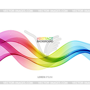 Abstract curved lines background. Template - vector EPS clipart