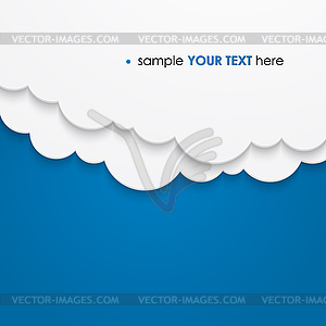 Abstract cloud background - vector clipart