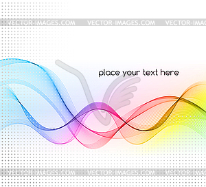 Абстрактный красочный фон волна - клипарт в векторном виде