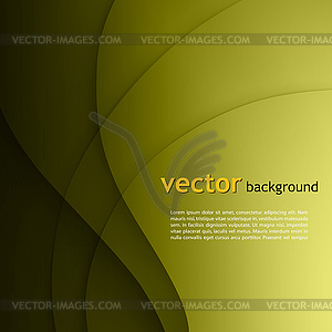 Green smooth twist light lines background - vector clip art