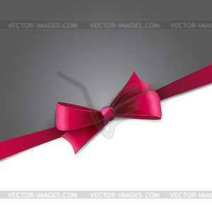 Красный подарок банты с лентами - стоковое векторное изображение