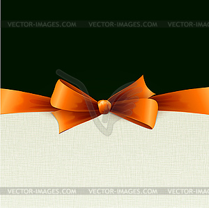 Red gift bows with ribbons - vector clipart