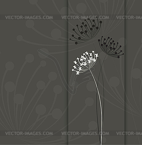 Flower background. Simple and clean design template - vector image