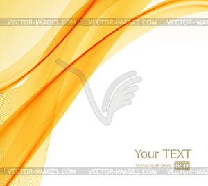 Abstract orange, yellow and white background - vector clipart