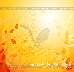 Autumn leaves background - vector image