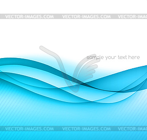 Abstract colorful blue waved background - vector clipart