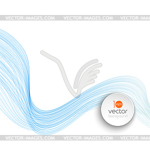 Abstract curved lines background. Template - royalty-free vector image