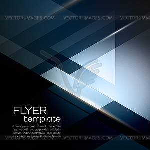 Abstract geometric background with triangle - vector clip art