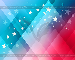 Fireworks background for 4th of July - vector image