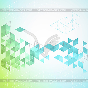 Abstract geometric background with triangle - color vector clipart