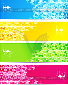 Abstract geometric background with triangle - vector image