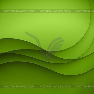 Colorful green lines background - vector image