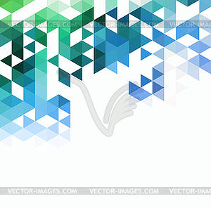 Abstract technology background with color triangle - vector clip art
