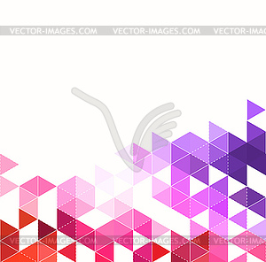 Abstract technology background with color triangle - vector image
