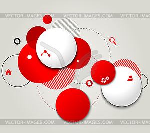 Modern Design Circle template - vector clipart