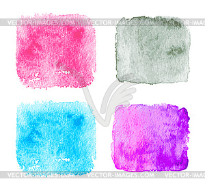 Blue Watercolor splatters - vector clipart