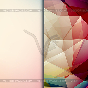 Abstract geometric polygonal shiny background - vector clip art