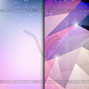 Abstract geometric polygonal shiny background - royalty-free vector clipart