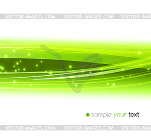 Abstract green line background - vector clip art