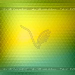 Abstract Green Triangle Background - vector clip art