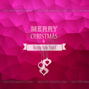 Christmas vintage background - vector image