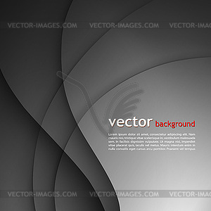 Dark gray elegant business background - stock vector clipart