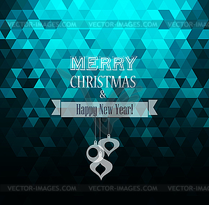 Christmas vintage background - vector clipart