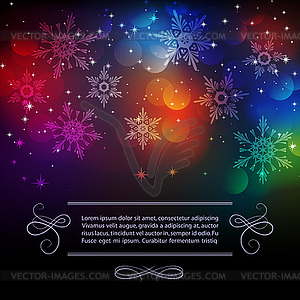 Christmas vintage background - vector image