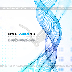 Abstract empty background with smoke wave - vector clip art