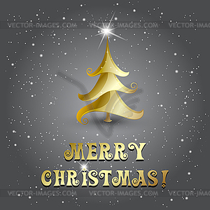 Merry Christmas card - vector clipart