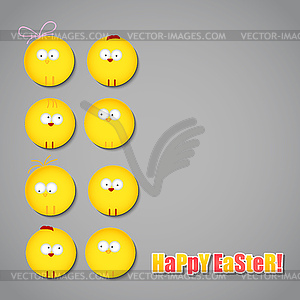 Easter card - vector image