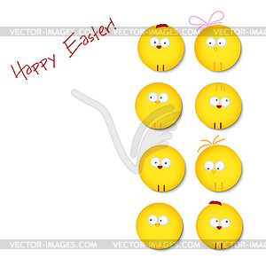 Easter card - vector clip art
